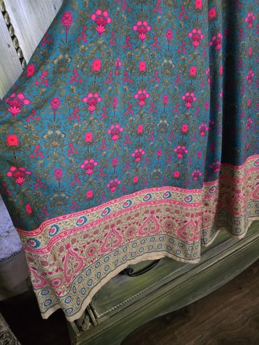 Womans New  The Natural Life Wide Leg Front Tie Green And Pink Floral Jumpsuit - Bild 2 von 7