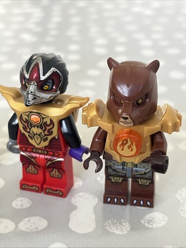 LEGO minifigures X 7 Astronaut Knight Legends Of Chima Used Incomplete - Picture 4 of 11