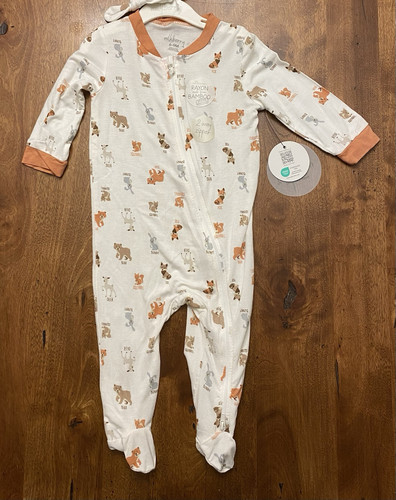 Milkberry Bamboo Baby Boy Girl Sleeper 6-9m Animals Pattern NWT! - Picture 1 of 6