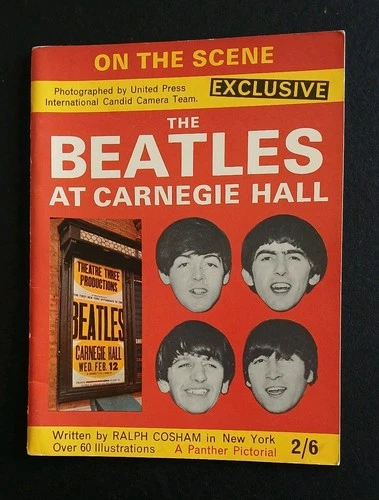 The Beatles At Carnegie Hall 1964 Panther Pictorial 40 Pages of Great Pics -EX