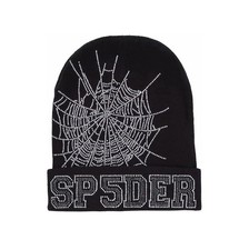 SP5DER WORLDWIDE X YOUNG THUG SPIDER BLACK WEB BEANIE ONE SIZE OFFICIAL OS