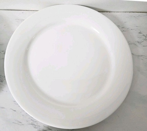 4 Wedgwood GOURMET 10.5" Dinner Plates NEW White Bone China Professional - Picture 7 of 12