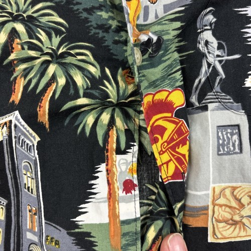 VTG Reyn Spooner Trojan USC Hawaiin Shirt Large Vintage Missing Buttons Read - Picture 10 of 16