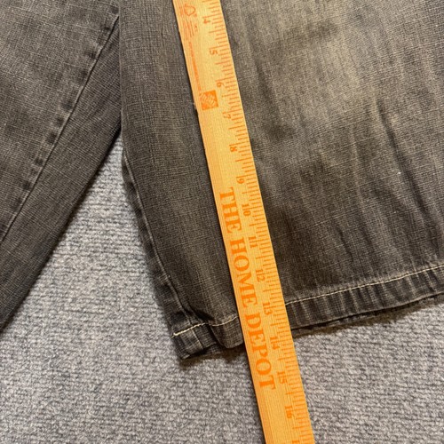 South Pole Jeansshorts Herren 34 helle Waschung Skater Baumwolle Baggy schwarz Y2K - Bild 9 von 13