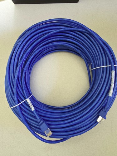200' Shielded Cat5 / Cat6 Ethernet Network Cable – Blue – Audio Video 200ft