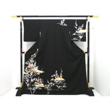 Authentic Unused Visiting Kimono with Yuzen Gold Finish 260-007-508-7715