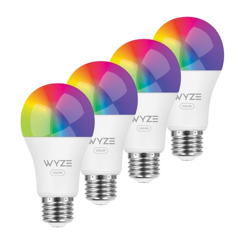 Wyze Bulb Color, 1100 Lumen WiFi RGB and Tunable White A19 Smart Bulb, Works ...