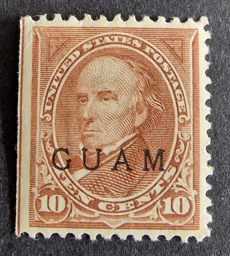 USA Guam 1899 SG9 10c Brown Mint Cat £50