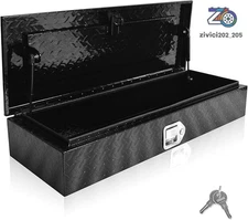 35.5"X13"X6.5" Aluminum Tool Box ATV UTV Front Rack Cargo Mount Trunk Luggage