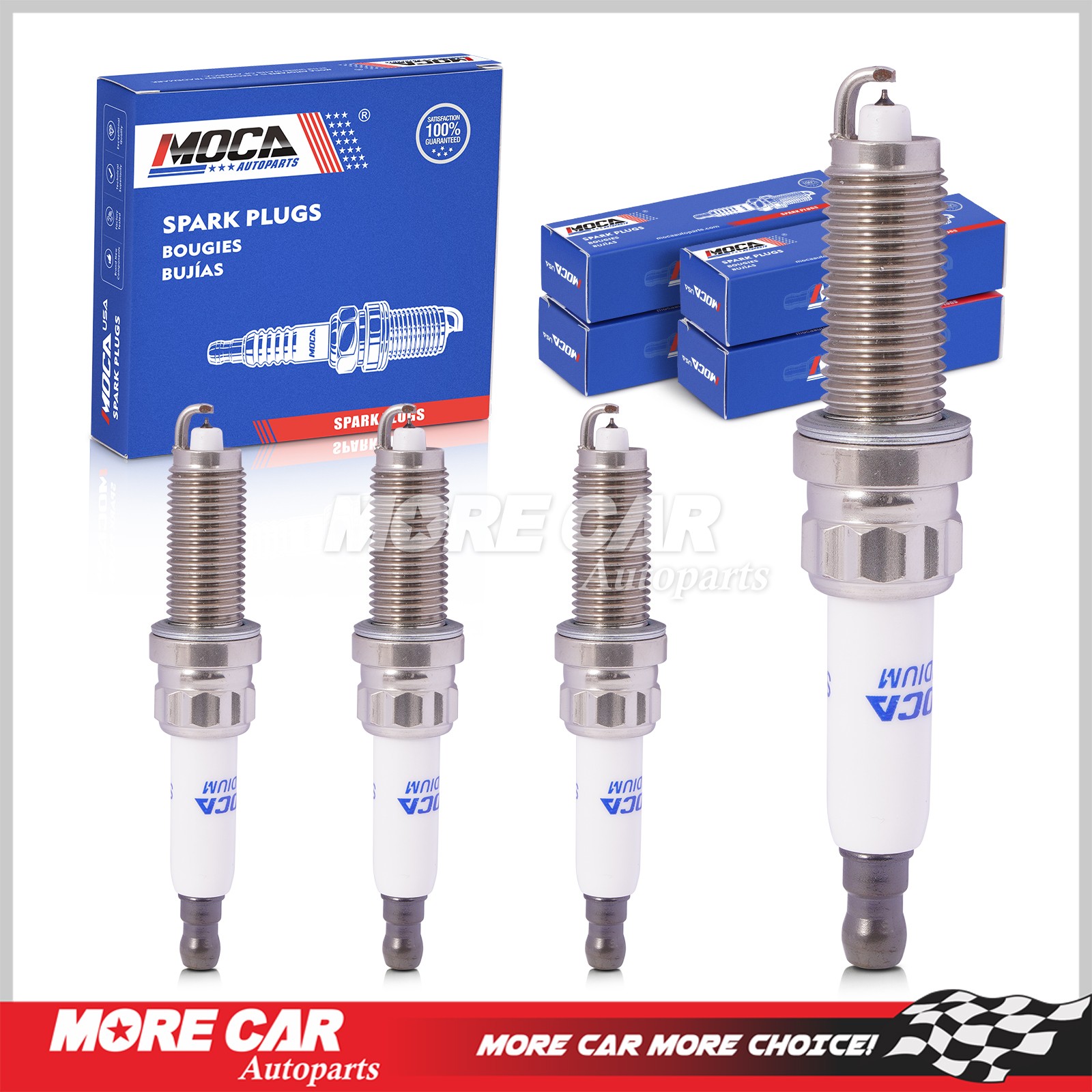 4pcs Spark Plugs for BMW M2 M4 X1 X4 X5 Z4 228i 320i 428i 528i xDrive 2.0L 3.0L