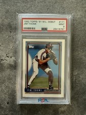 1992 Topps 91 Major League Debut Jim Thome #171 PSA 9 Rookie HOF