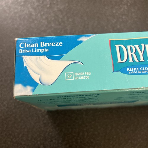 Dryel At Home Dry Cleaning Kit Refill 6 Cloths Clean Breeze 24 Garments NOS 2003 - Picture 8 of 8
