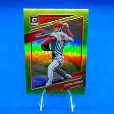 Shohei Ohtani P/DH #192 Panini Green Prizm Refractor 2021 Donruss Optic Baseball