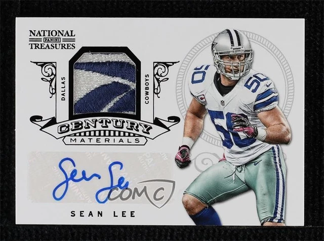 2012 Panini National Treasures NFL Reebok Logo Patch 1/1 Sean Lee #70