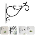 1Pc Hanging Plant Bracket Iron Art Hanging Rack Wall Mounted Hanger Decor