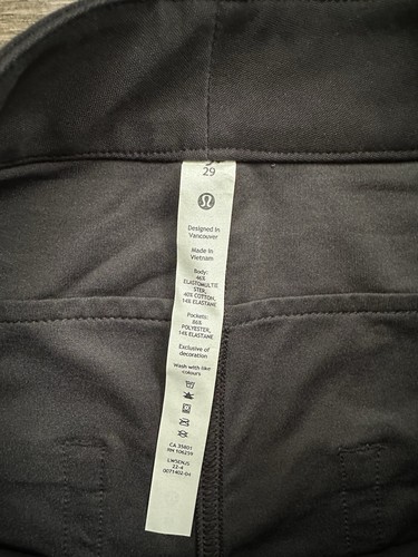 Pantalone Lululemon donna 29 città elegante 5 tasche gamba larga utilitech nero - Foto 4 di 7
