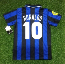 Inter de Milan, Camisa Replica de Futbol Retro, 1999 (Tallaje Americano Sz XL