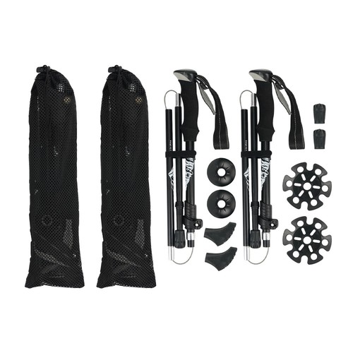 Nordic Walking Stöcke Wanderstöcke Teleskop Antischock Stock 110-130cm Faltbar - Bild 18 von 20