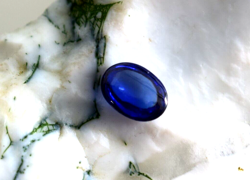 Loose Gemstone Ring Size Sapphire Pendant Blue Sapphire 3.75 Ct Cabochon Cut - Picture 9 of 9
