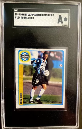 1999 PANINI CAMPEONATO BRASILEIRO RONALDINHO ROOKIE RC #124 “SGC A” BRAZIL 🔥📈