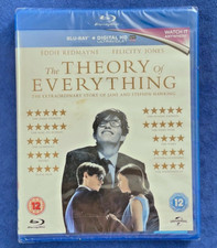 THE THEORY OF EVERYTHING Blu-Ray (New/Sealed, Cert 12, 2015, UK P&P)