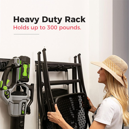 Garden Tool Organizer Wall Mount - 48 Inches - Sturdy Storage Rack with Adjustab - Picture 6 of 12