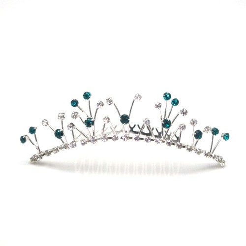 Pettini diadema abito fantasia donna ragazza pezzo testa cristallo diamante principessa corona - Foto 95 di 112