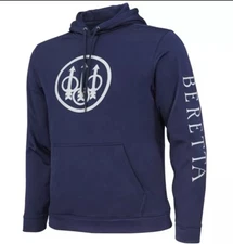 Beretta Trident Performance Hoodie Medium Dark Navy New MSRP $95.00!
