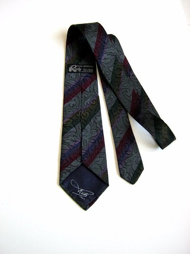Cravattificio Rudy Wool Silk Vintage Made in Italy Original - Picture 2 of 2