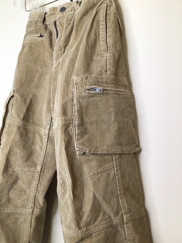 Gap Kids Boys Size 6 Pants Cargo Corduroy Tan Elastic Waist Long Straight Leg - Picture 6 of 18