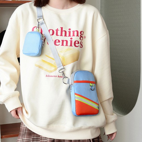 Bandolera Bolso para Teléfono Móvil Bolso de Hombro Color Contraste Bolso Deportivo para Brazos Mujeres Hombres 1X - Imagen 7 de 44