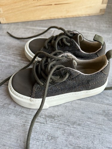Gap Baby Toddler Little Boys Casual Sneakers Shoes Gray Felt NEW 6 Dressy Cute