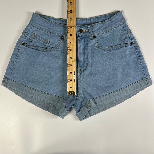 Girls Unbranded Jean Shorts Blue Denim Light Wash 24 Size Small - Picture 1 of 6