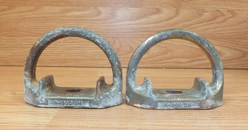 2X Verankerung Zurrkarabiner 31/4" gehärteter Stahl Sicherheitshalterung N900 D Haken-Ring - Bild 1 von 8