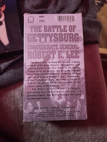 The Battle of Gettysburg: Confederate General Robert E. Lee (2-VHS, 1993) New - Picture 3 of 3