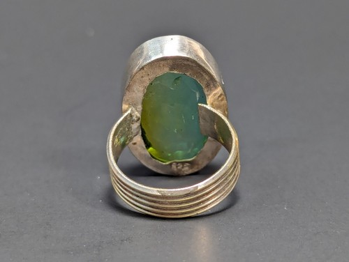 925 Sterling Silber Peridot Statement Ring Größe 7,5 - Bild 13 von 24