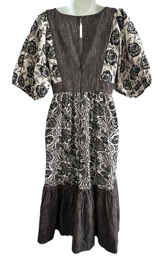 Anthropologie Bloomingprint Dress Women's 4 Adrienne Flounced Midi Cottagecore - Picture 2 of 12