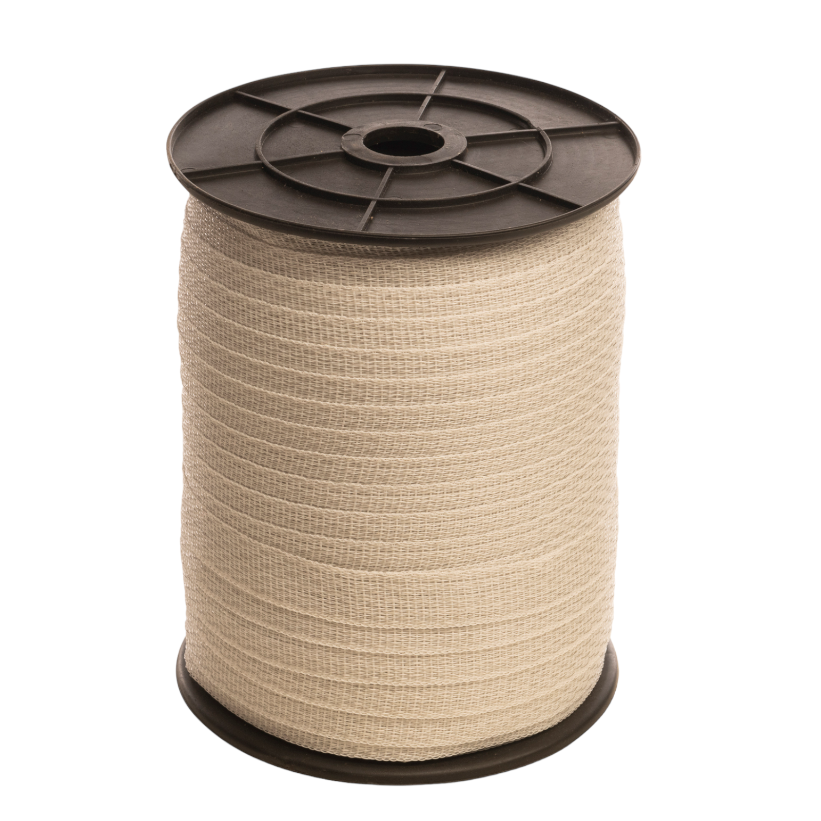 ELECTRIC FENCE TAPE 20MM x 200 Metre Roll White Poly Fencing Horse Paddock 200m