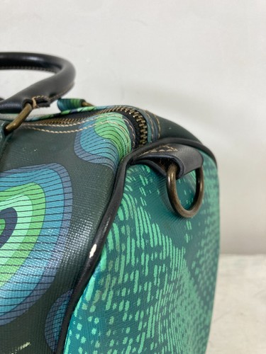 DESIGUAL Bolso Verde con Asa Superior Retro Estampado Círculo Feliz Gráfico Bolso de Todos los Días - Imagen 7 de 10