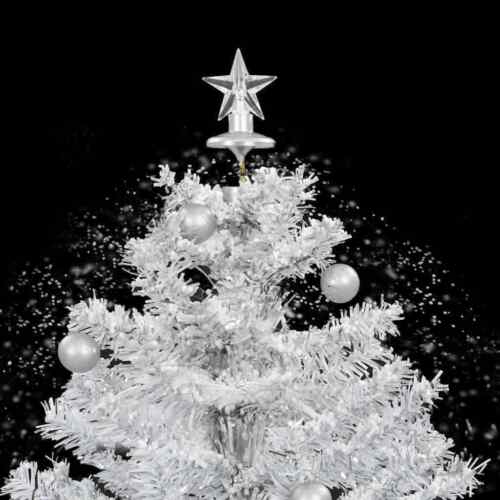Schneiender Weihnachtsbaum mit Schirmfuß Weiß 75 cm - Bild 6 von 10