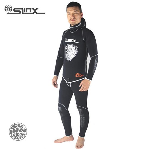 1301 5mm Neoprene Men Hooded Spear Snorkel Fishermen Winter Warm 2Piece Scuba D 1301 5mm Neoprene Men Hooded Spear Snorkel Fishermen Winter Warm 2Piece Scuba D