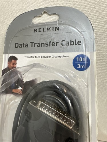 Belkin DB25 Male To Male 10ft Cable Optimum Data Transfer Parallel Serial Port - Picture 2 of 8