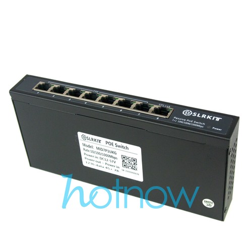 All Gigabit 52V 120W 8 Ports 7 PoE Injector PoE Switch UBNT AP UAP AC PRO EDU HD - Picture 3 of 4