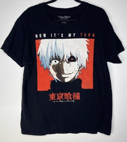 Tokyo Ghoul Anime “Now It’s My Turn” Black T Shirt Mens Size XL - Picture 2 of 12