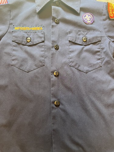 Boys Scouts of America LS Shirt Grand Teton WY ID 283 Flag Badge Youth Small - Picture 13 of 14