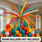 🎨 Qualatex 350Q Tie-Dye Balloon Assortment – 100 Pack –