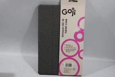 Goji Amazon Kindle Fire HD 10 Tablet Case Grey For HD 2017 & 2019 inc VAT