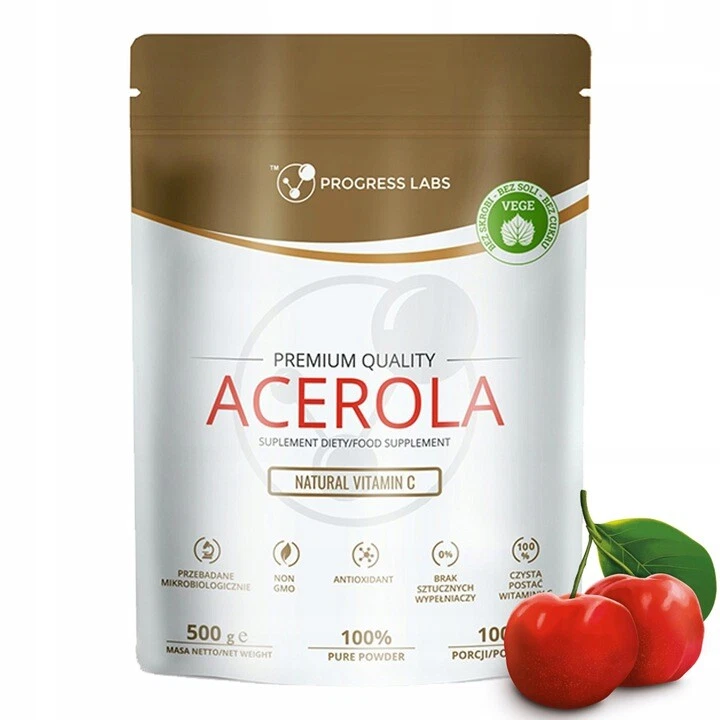 Acerola Polvere 500g, 1000g (1kg) 25% Vitamina C Naturale