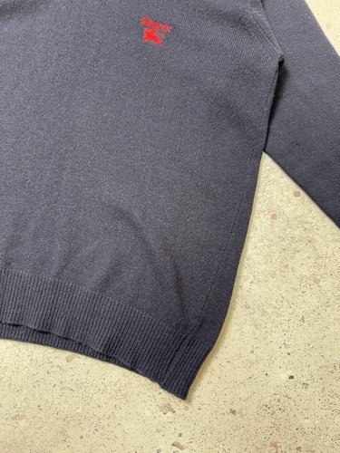 Vintage Burberrys Blue Sweater Size M Jumper - Picture 5 of 17