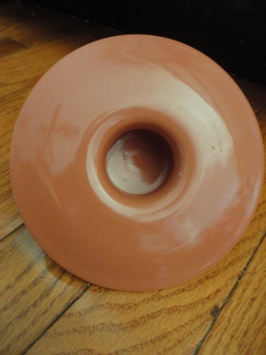 Poole England Pottery Candle Holder 1950's 5-1/4 in wide Vintage - Picture 4 of 11